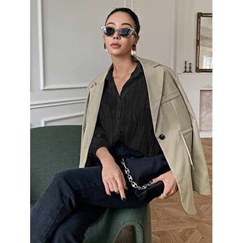 Leriya Fashion Shirts For Women  Korean Style Long Sleeve Oversized Button Down | Plus Size Workwear Top For Office & Casual Wear (Available In Plus Size And Combo Pack Of 2)