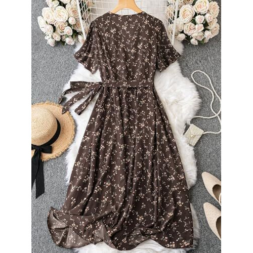 Litzo Dress For Women || Western Dresses For Women || One Piece Maxi Dress (L-78-Xl) Grey