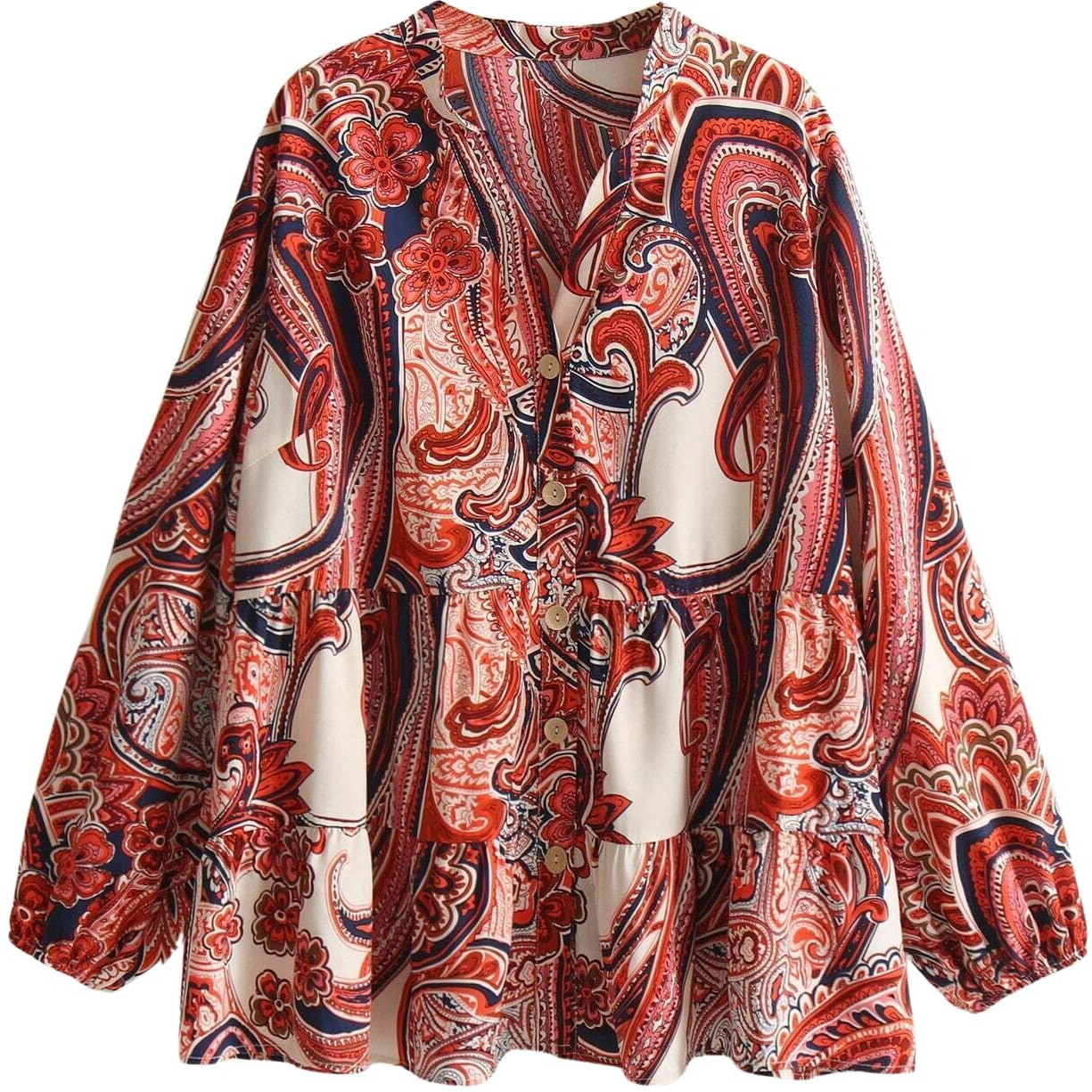 Leriya Fashion Shirts For Women  Korean Style Long Sleeve Oversized Button Down | Plus Size Workwear Top For Office & Casual Wear