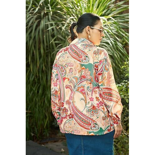 Leriya Fashion Shirts For Women  Korean Style Long Sleeve Oversized Button Down | Plus Size Workwear Top For Office & Casual Wear