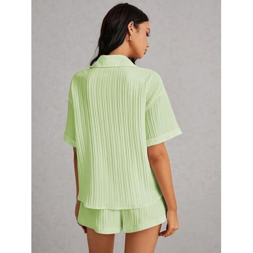 Leriya Fashion Women's Poly Lycra Blend Solid Regular Western Co Set (Lf-W.Co-Ord Set-W2274&Sh305_Green