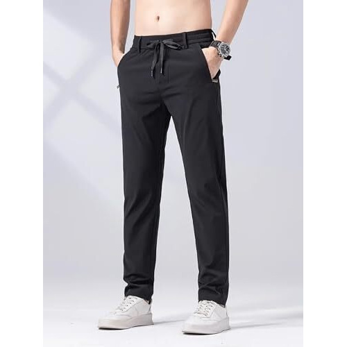 Lymio Men's Regular Fit Causal Trouser || Pant For Men || Trouser For Men (Tr-20-S) Black