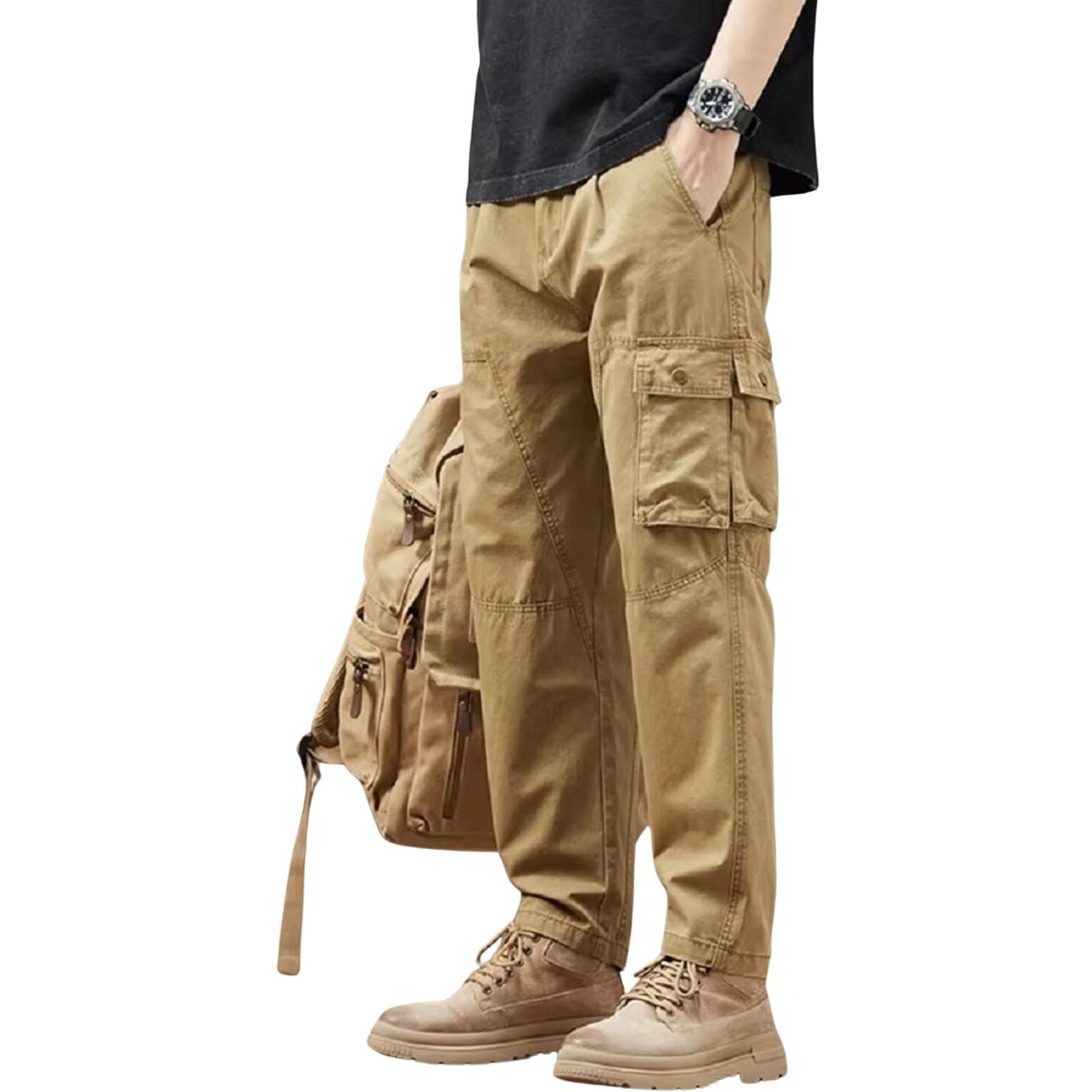 Lymio Men Cargo || Men Cargo Pants || Men Cargo Pants Cotton || Cargos For Men (Cargo-100-L)