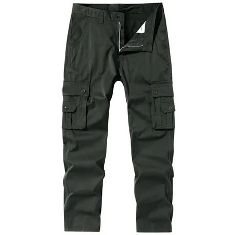 Lymio Cargo Pants For Men|| Cotton Casual Cargo Pants For Men (Cargo-96-Green-2Xl)
