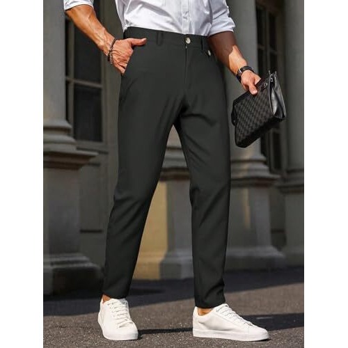 Lymio Trouser For Men || Men's Regular Fit Casual Trouser (Tr-13-Black-36)