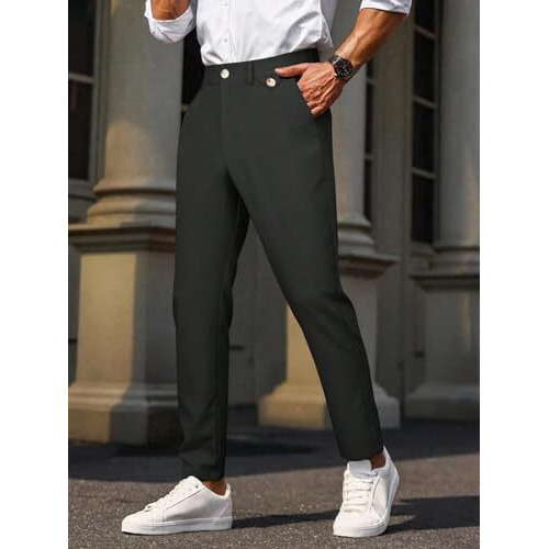 Lymio Trouser For Men || Men's Regular Fit Casual Trouser (Tr-13-Black-36)