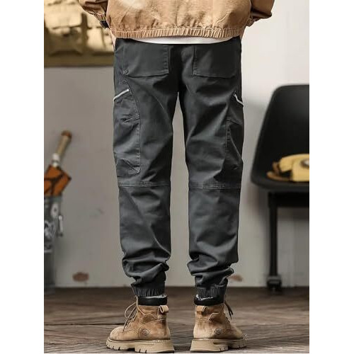 Lymio Cargo Pants For Men|| Cotton Cargo Pants For Men (Cargo-92-Grey-4Xl)
