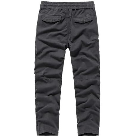 Lymio Men's Fashion Regular Fit High Rise Solid Cargo Pants Grey (Cargo-84-Grey-2Xl)