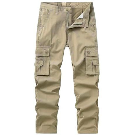 Lymio Cargo Pants For Men|| Cotton Casual Cargo Pants For Men (Cargo-95-Khakhi-L)