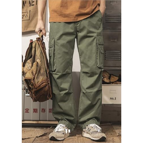 Lymio Cargo Pants For Men|| Cotton Cargo Pants For Men (Cargo-114-Green-4Xl)
