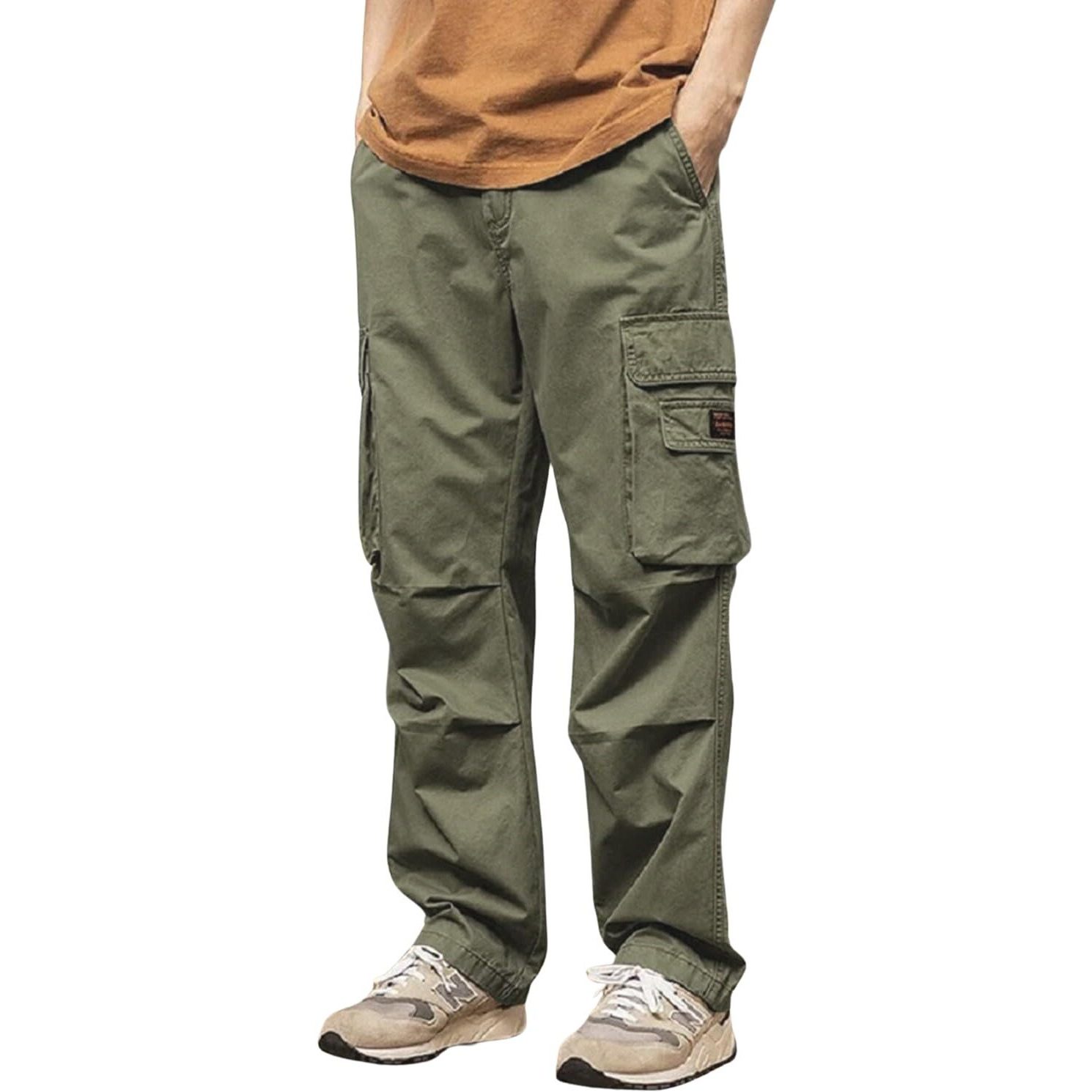 Lymio Cargo Pants For Men|| Cotton Cargo Pants For Men (Cargo-114-Green-3Xl)