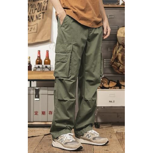 Lymio Cargo Pants For Men|| Cotton Cargo Pants For Men (Cargo-114-Green-3Xl)