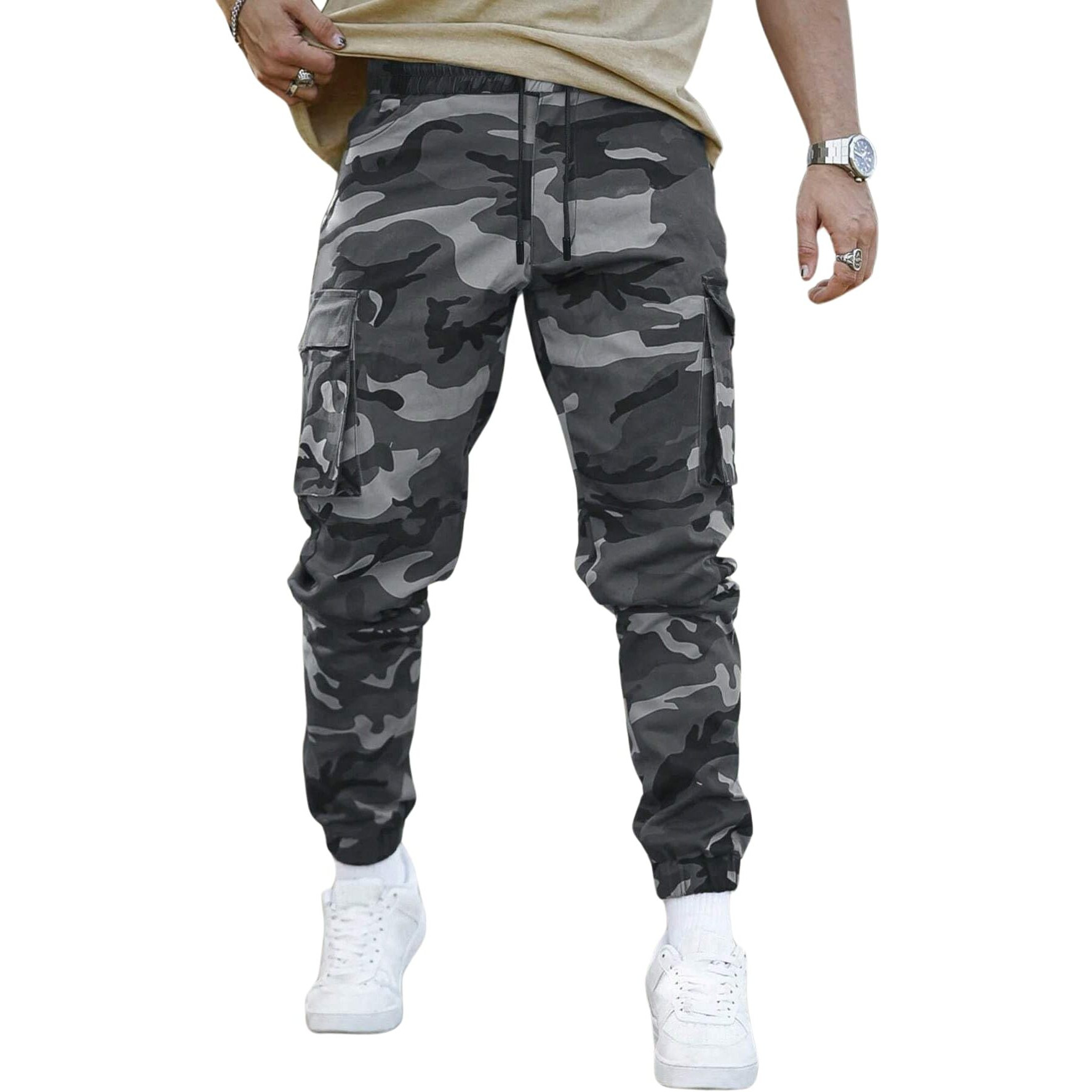 Lymio Cargo Pants For Men|| Cotton Cargo Pants For Men (Army-Cargo-Grey-4Xl)