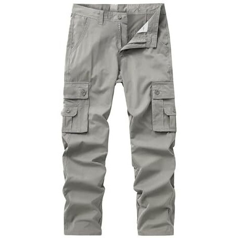 Lymio Cargo Pants For Men|| Cotton Casual Cargo Pants For Men (Cargo-93-Grey-L)