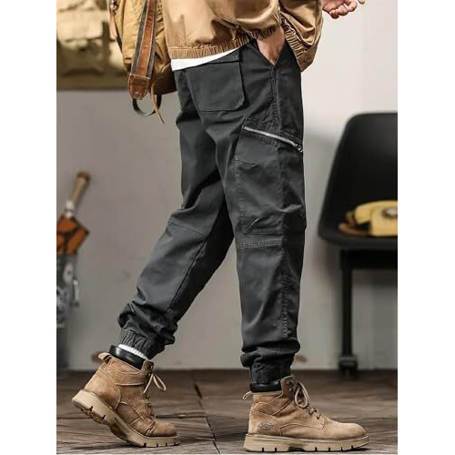 Lymio Cargo Pants For Men|| Cotton Cargo Pants For Men (Cargo-92-Grey-3Xl)