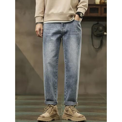 Lymio Jeans For Men || Stylish Regular Fit Jeans (Jeans-16-Lightblue-34)