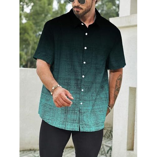 Lymio Casual Regular Fit Shirt For Men || Regular Fit || Stylish || Men Shirt (Available In Combo Packs) (Resort-Black-Blue-Blue-White-Xl)