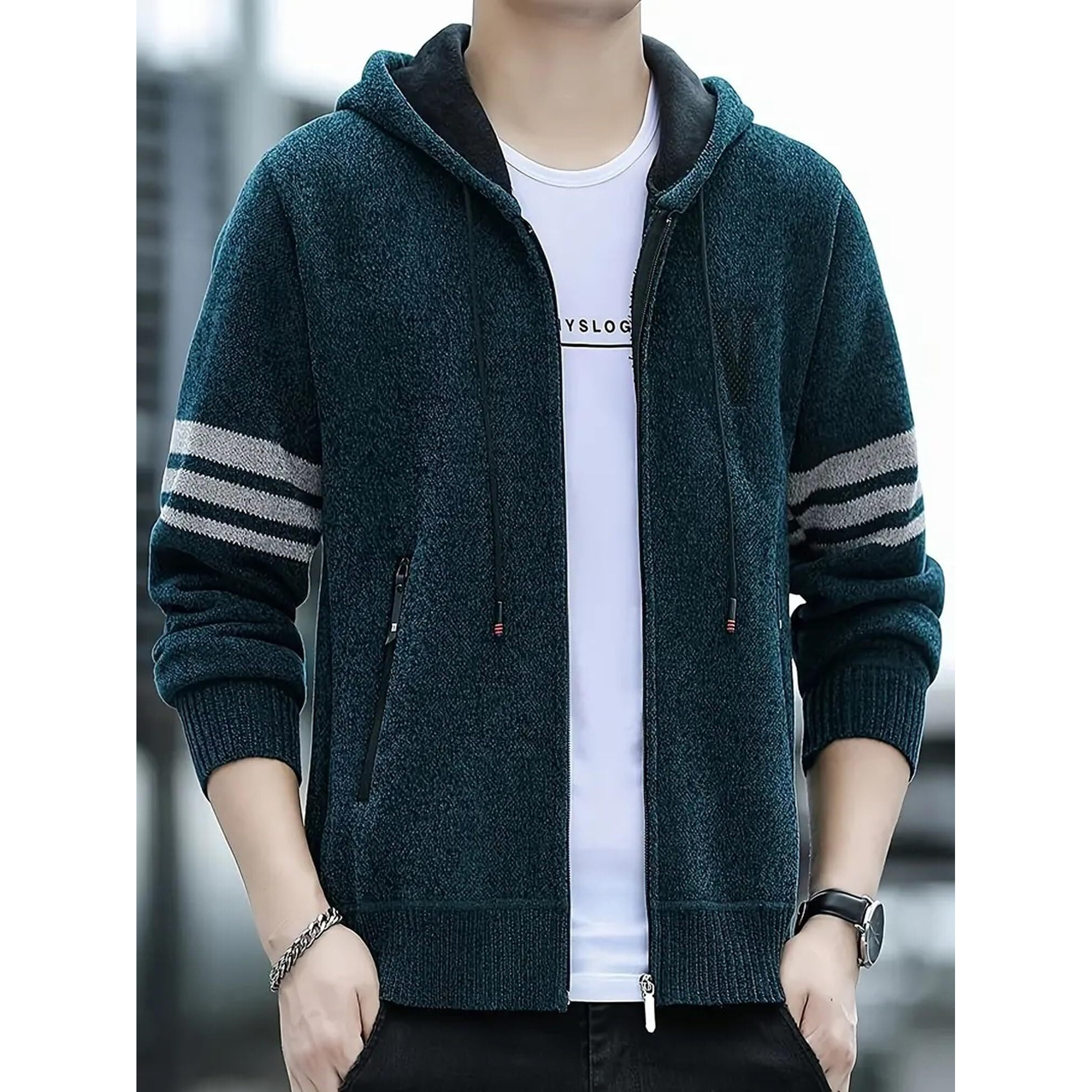 Jackets || Bomber Jacket For Men || Lightweight Outwear Sportswear Bomber Standard Length Jacket (J-19-Blue-3Xl)