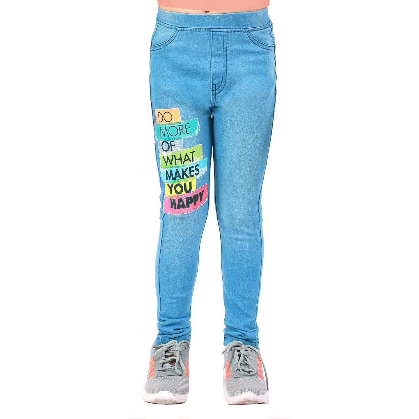 Naughty Ninos Girl's Regular Jeggings (Nn00026Jgg_Light Blue_11 Years-12 Years)