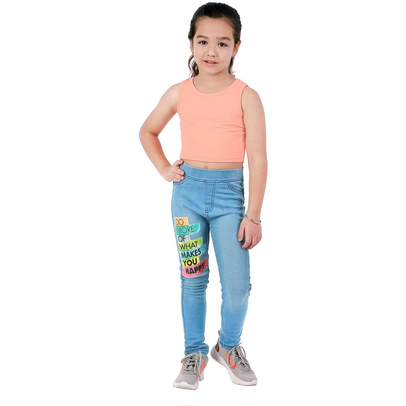 Naughty Ninos Girl's Regular Jeggings (Nn00026Jgg_Light Blue_11 Years-12 Years)