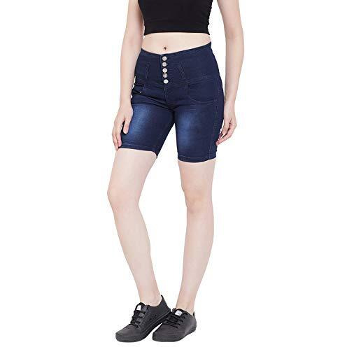 Nifty Women's Denim Shorts (1348, Blue, 28)