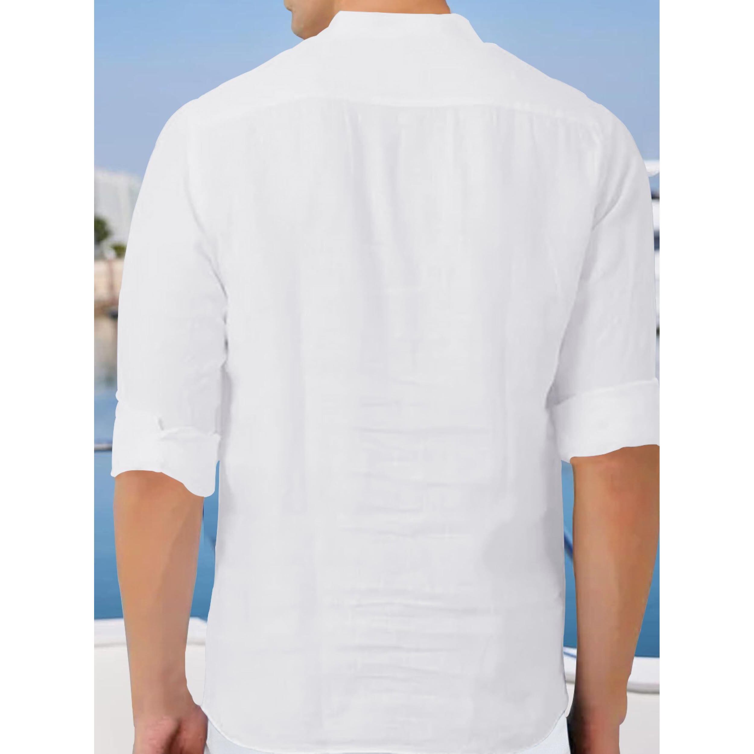 Noble Monk Men Full Sleeve Solid Regular Fit Kurta | Kurta Shirt For Men And Boys White