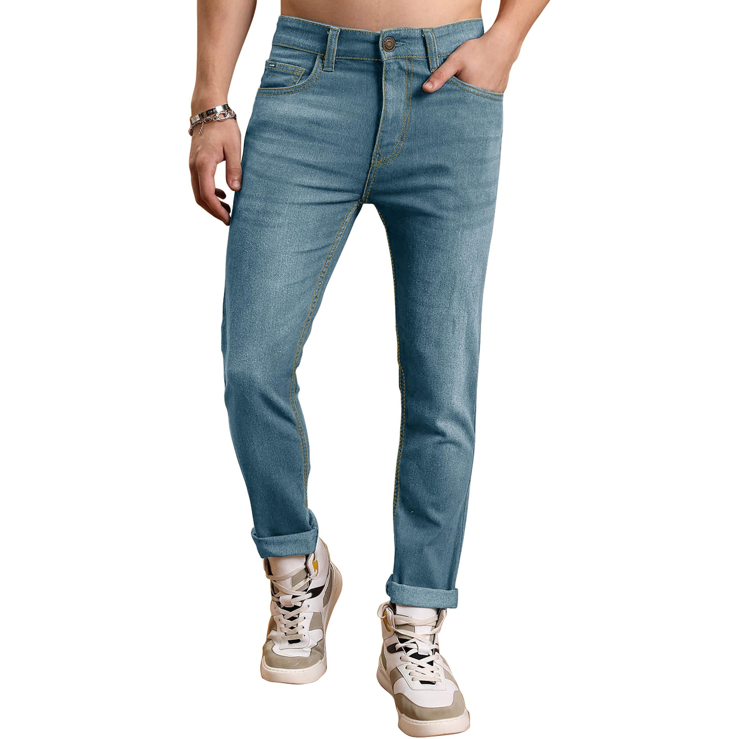 Nobel Monk Men's Regular Fit Denim Jeans |Men Jeans Pants