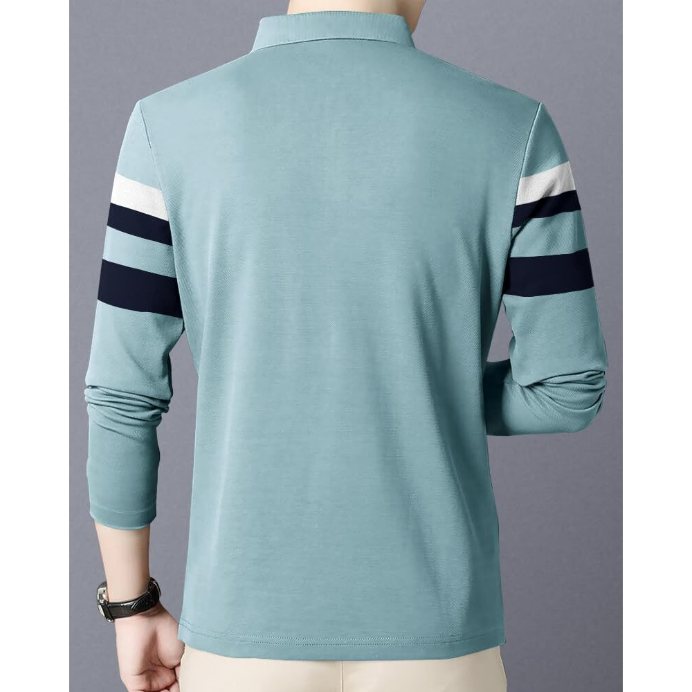 Noble Monk Men's (Combo Pack Of 2) -Regular Fit Polo T Shirt|Full Sleeves |Collar Tshirts | Casual T-Shirt For Men