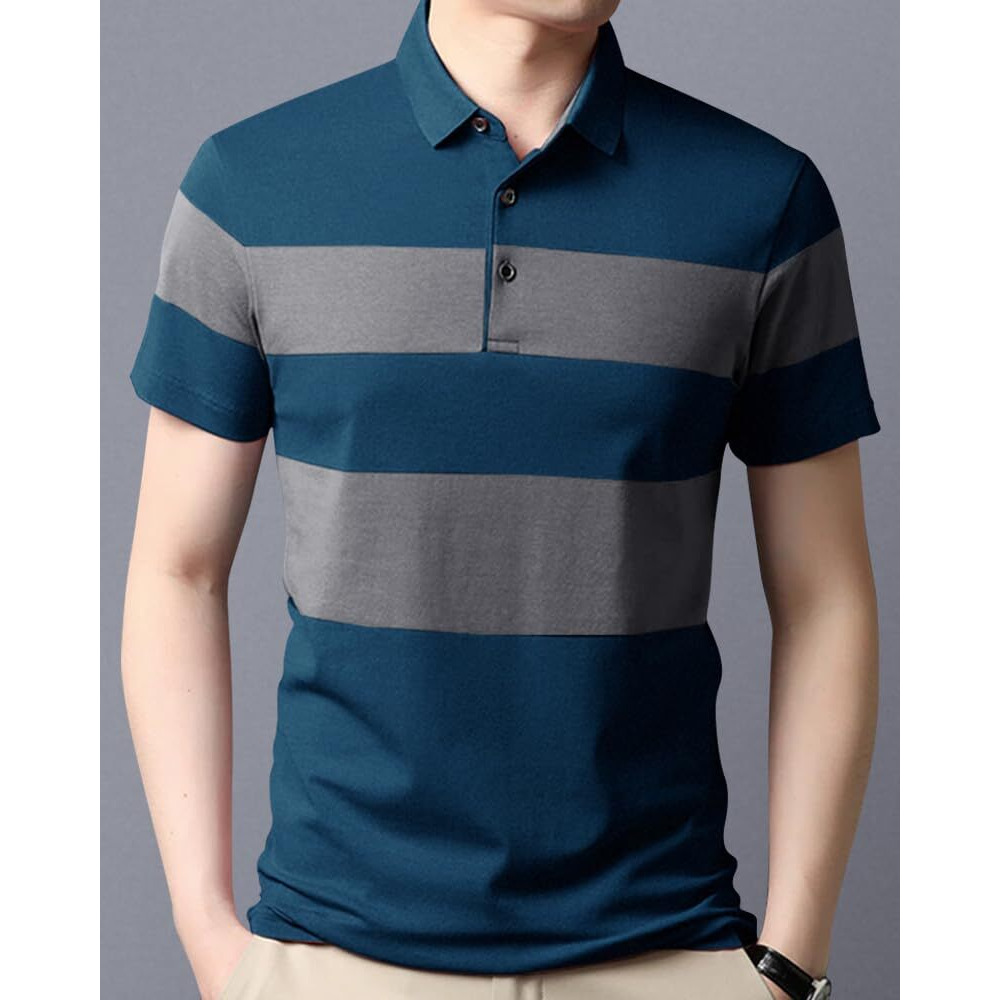 Nobel Monk Men's Regular Fit Polo T Shirt |Half Sleeves |Collar Tshirts |Casual T-Shirt For Men