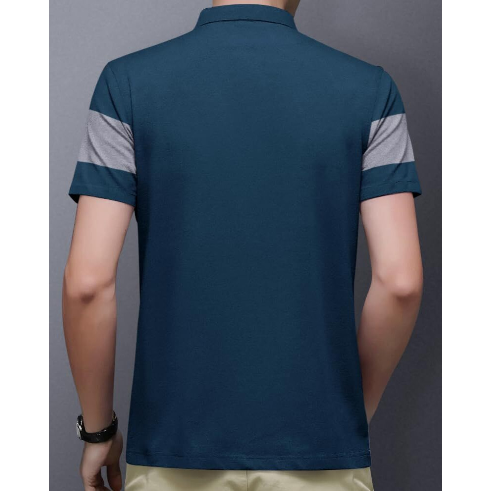 Nobel Monk Men's Regular Fit Polo T Shirt |Half Sleeves |Collar Tshirts |Casual T-Shirt For Men