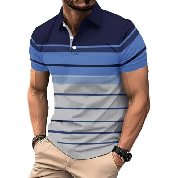 Men's Regular Fit Polo T Shirt |Half Sleeves |Collar Tshirts |Nobel Monk T Shirt | Casual Tshirt Blue