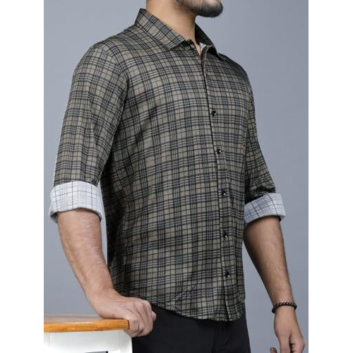 Nobel Monk Men's Full Sleeve Printed Casual Shirt |Regular Fit | Polo Shirt For Men