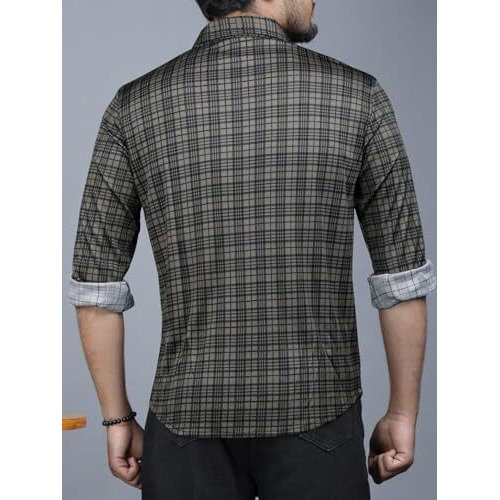 Nobel Monk Men's Full Sleeve Printed Casual Shirt |Regular Fit | Polo Shirt For Men