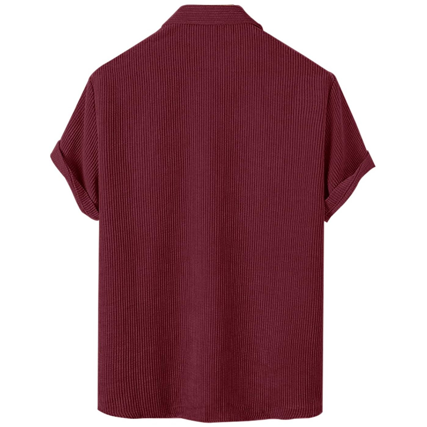 Nobel Monk Men's Solid Casual Shirt |Half Sleeve | Regular Fit |Stylish Shirt For Men Wine Red