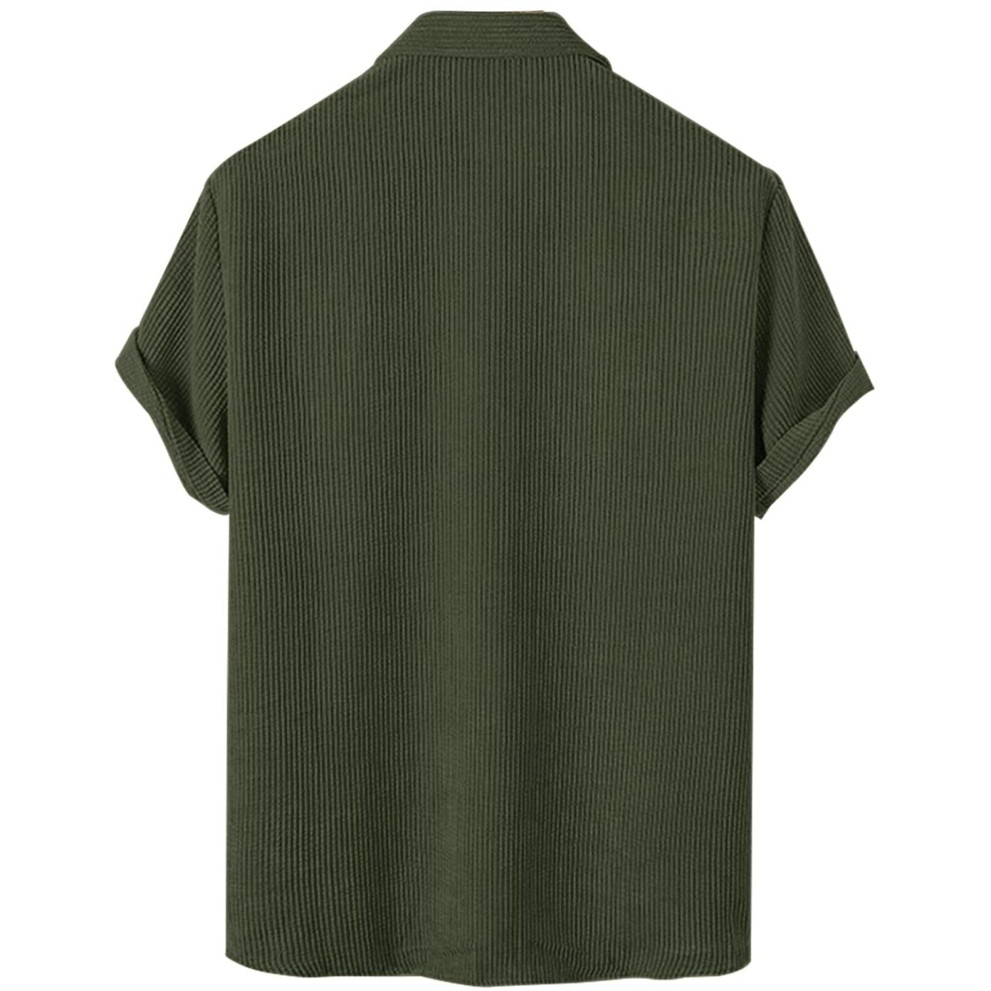 Nobel Monk Men's Solid Casual Shirt |Half Sleeve | Regular Fit |Stylish Shirt For Men Military Green