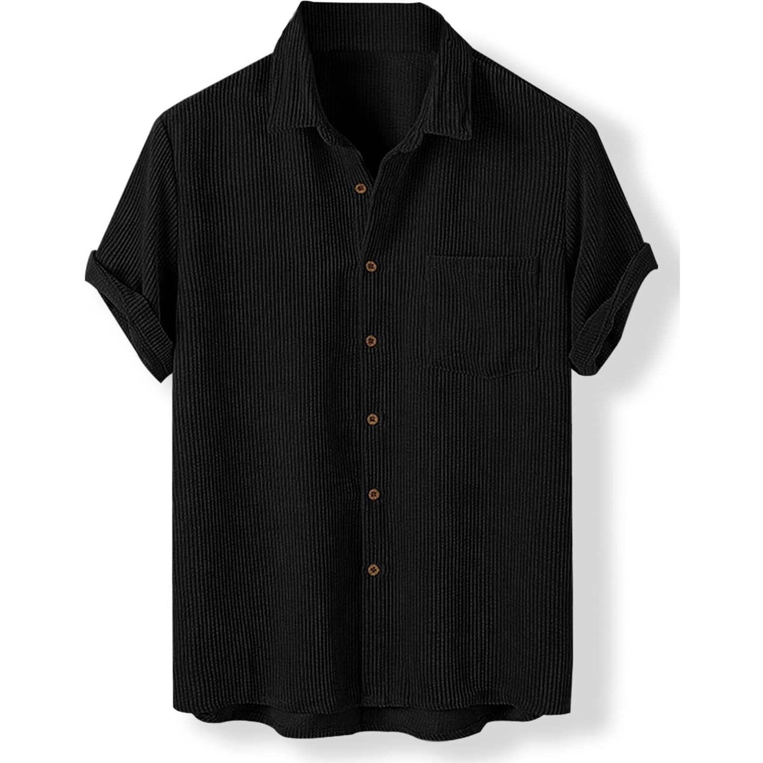 Nobel Monk Men's Solid Casual Shirt |Half Sleeve | Regular Fit |Stylish Shirt For Men