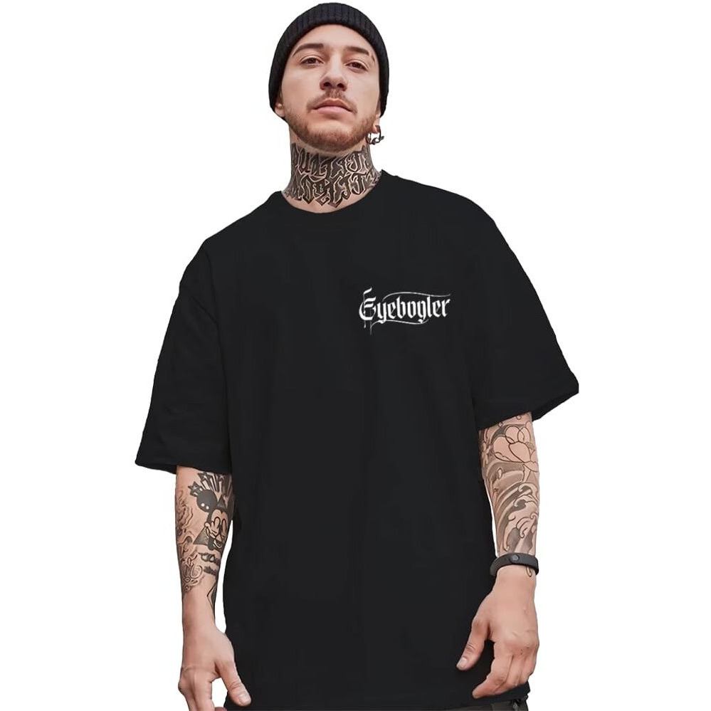 Noble Monk Loose Fit Back Printed Round Neck T-Shirt For Men