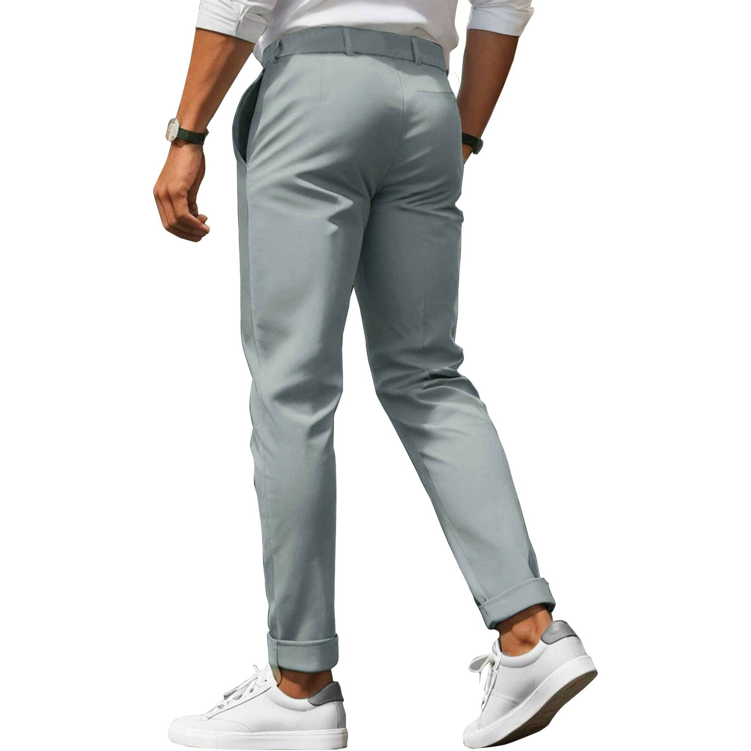 Noble Monk Formal Pants For Men | Stylish Regular Fit Men's Wear Trousers For Office Or Party | Solid Formal Regular Fit Trouser For Men's