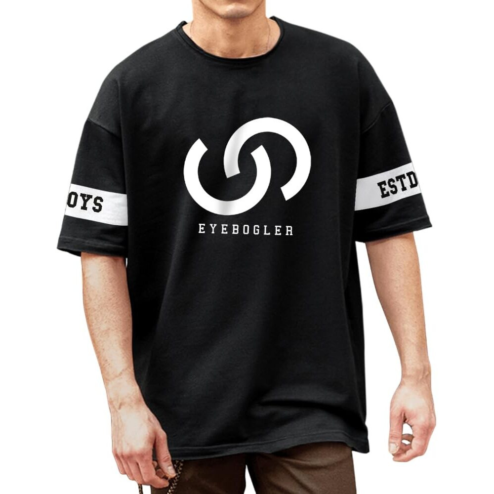 Noble Monk Hooded Neck T-Shirt For Men Black White