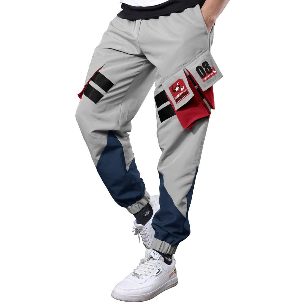 Noble Monk Track Pant For Men | Stylish Track Pants | Cargo Pockets |Baggy Fit Jogger's For Men