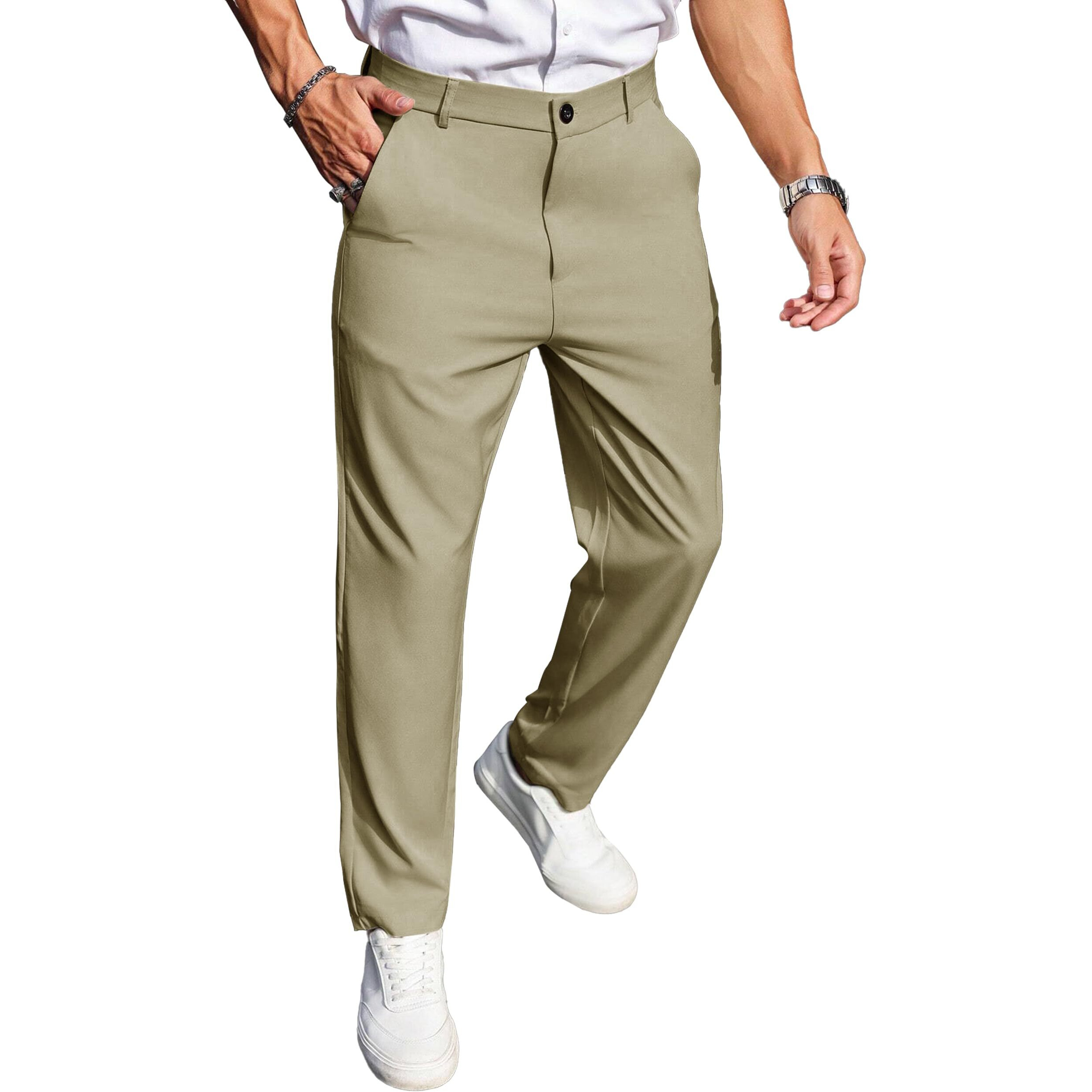 Noble Monk Formal Pants For Men | Stylish Regular Fit Men's Wear Trousers For Office Or Party | Solid Formal Regular Fit Trouser For Men's