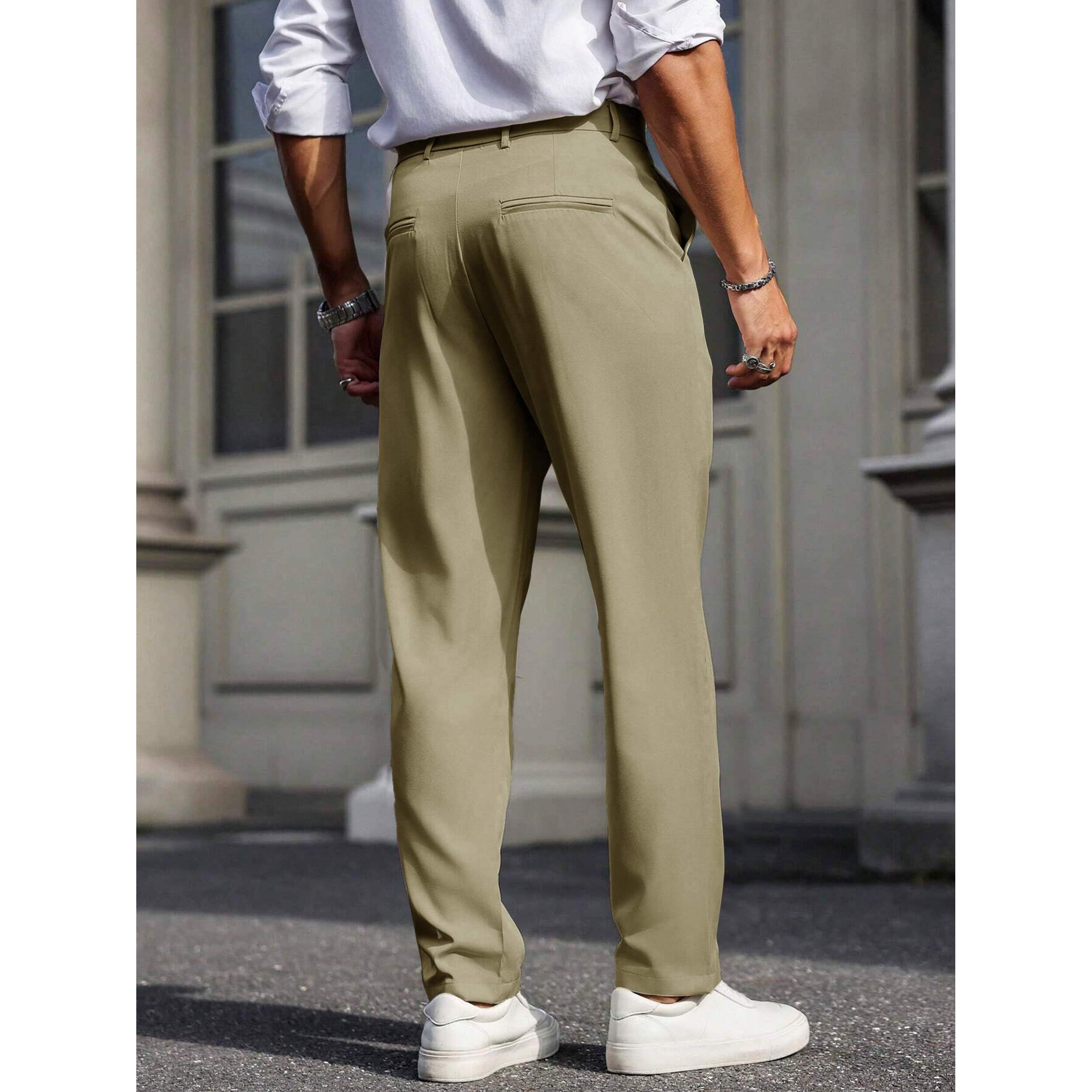 Noble Monk Formal Pants For Men | Stylish Regular Fit Men's Wear Trousers For Office Or Party | Solid Formal Regular Fit Trouser For Men's