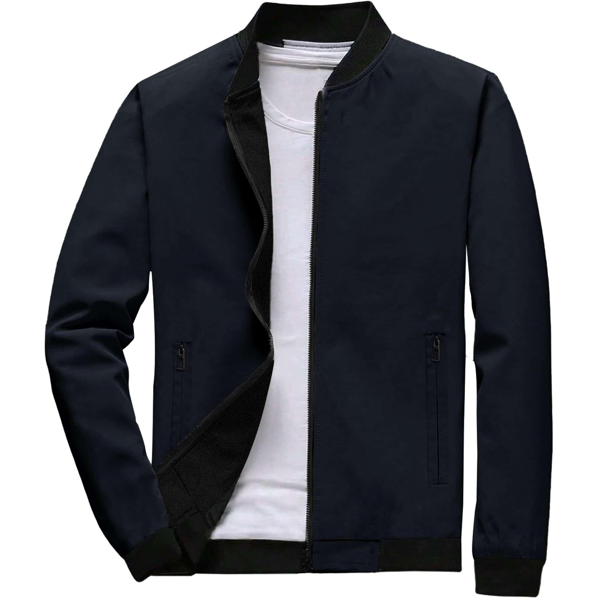 Noble Monk Bomber Jacket For Men | Mens Quilted Standard Length Jacket | Full Sleeve Mens Jacket