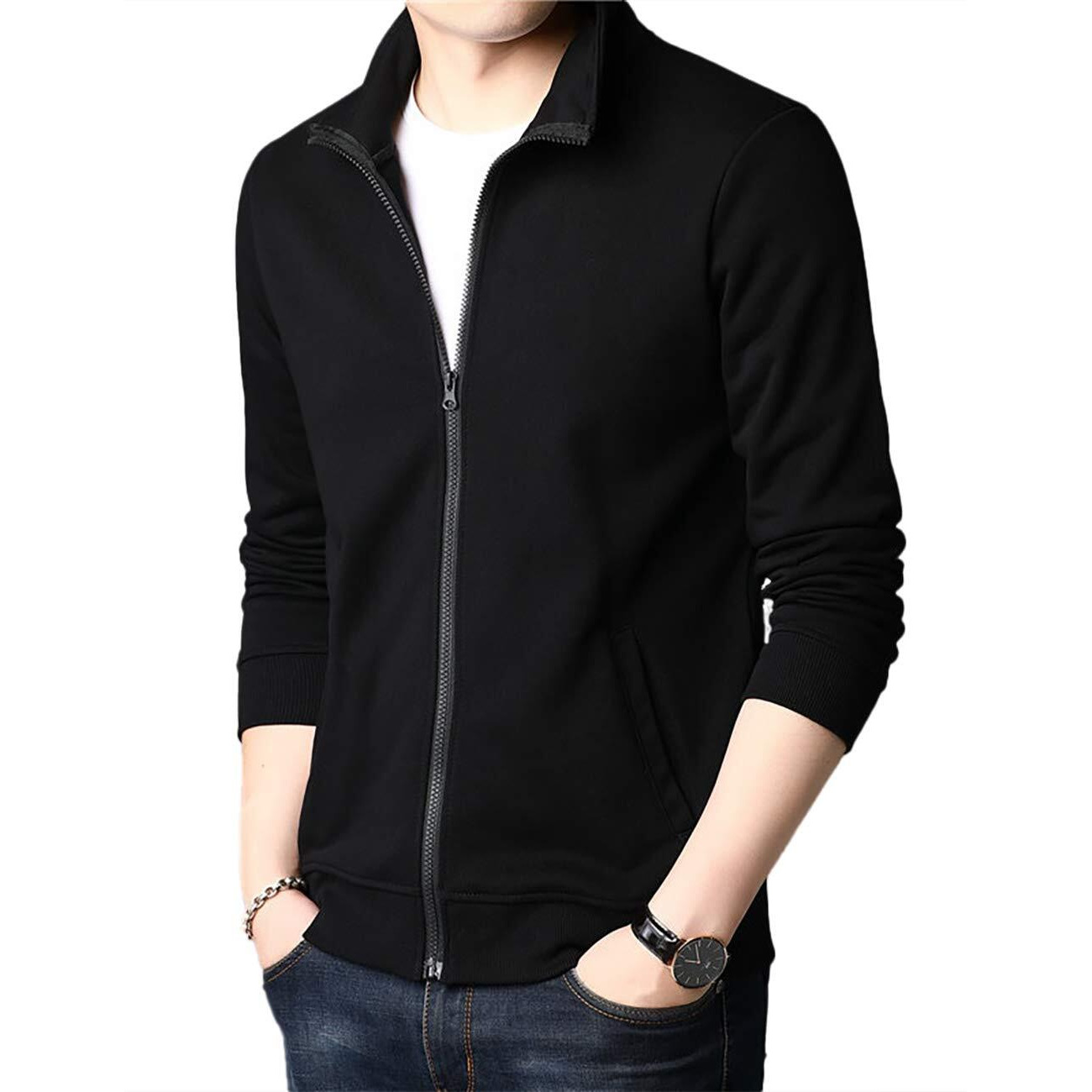 Eyebogler Men's Fleece Sweatshirt (Sw26-Bl_Black_S)