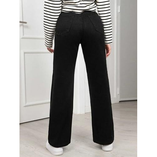 Greciilooks Women's Regular High Rise Jeans (Gl-Dj-42_Black1