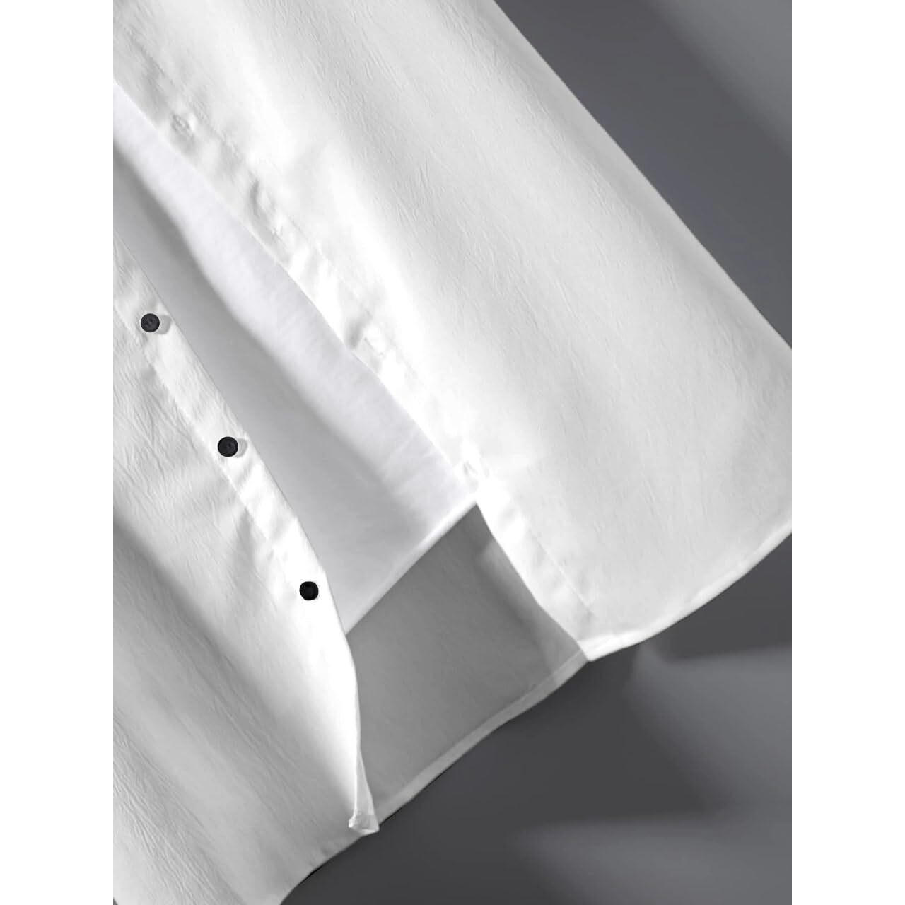 Flosive Creation Men's Popcorn Fabric Co-Ord Set (L, White)