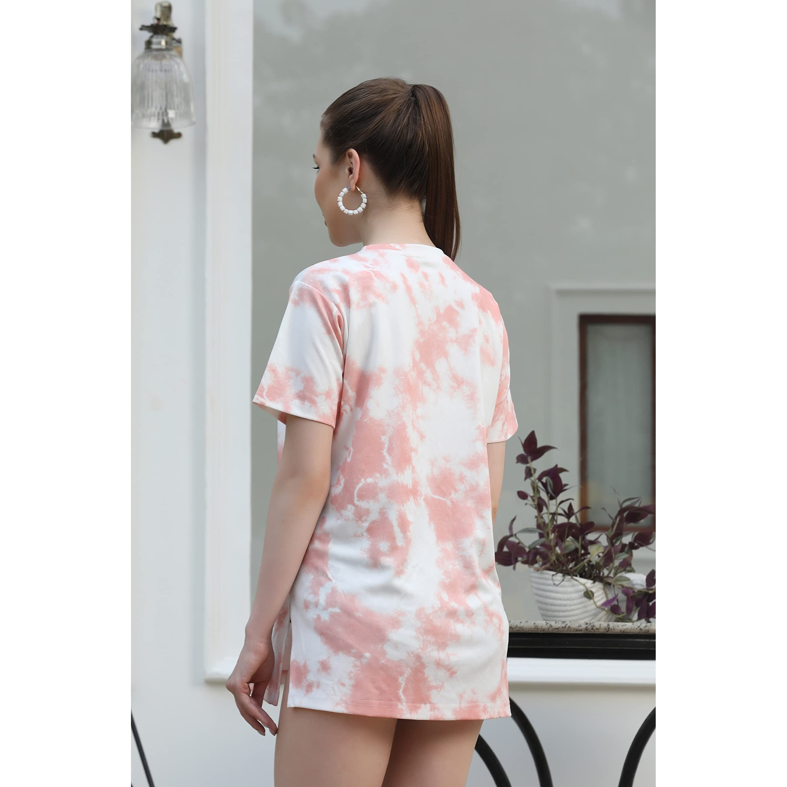 Greciilooks Womens Casual Cotton Blend Regular Fit Top (Orange, Medium)