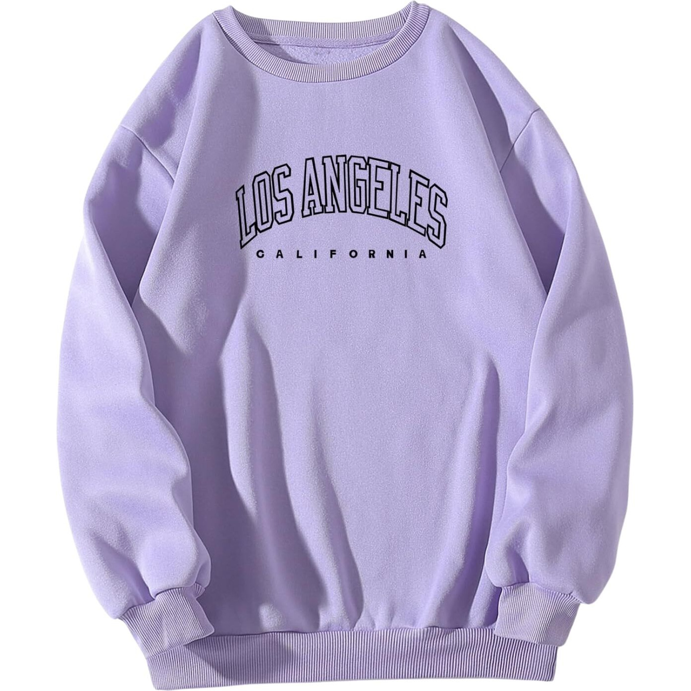 Greciilooks Mens Cotton Casual Regular Fit Crew Neck Sweatshirt (Purple, X-Large)