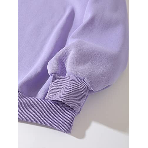 Greciilooks Mens Cotton Casual Regular Fit Crew Neck Sweatshirt (Purple, X-Large)