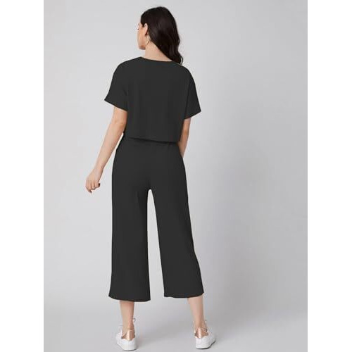 Greciilooks Ribbed A-Line Standard Length Floral Printed Rayon Western Co-Ord Set For Women(Available In 2Xl And 3Xl) (Gl-W1787&Tr846_Black_S)